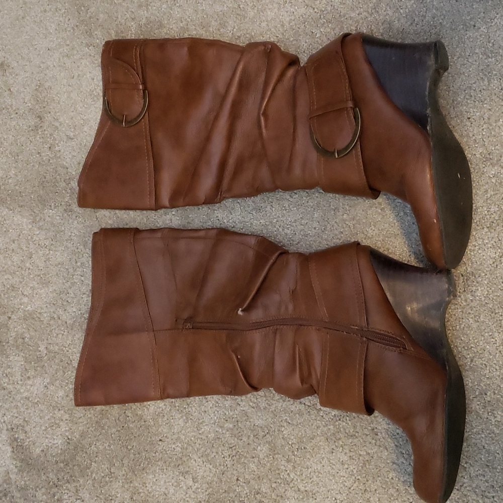 Brown Cafe high boots
